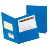 Oxford Jumbo 2-Pocket Folder, 12 X 9 Inches, Royal Blue, Pack Of 25 -Office Product Shop 002038 ecommfullsize