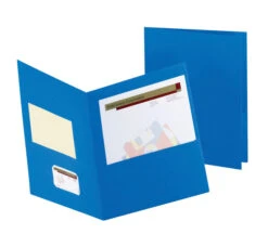 Oxford Jumbo 2-Pocket Folder, 12 X 9 Inches, Royal Blue, Pack Of 25