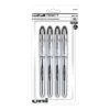 Uni-ball Vision Elite Rollerball Pens, Bold Point, Black Ink, 4 Pack (67180)