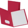 Oxford 2-Pocket Folder With Fastener, Red, Pack Of 25 -Office Product Shop 021573 ecommfullsize