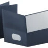 Oxford 2-Pocket Folder, 100 Sheet Capacity, Dark Blue, Pack Of 25 -Office Product Shop 021861 ecommfullsize