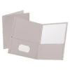 Oxford 2-Pocket Folder, 100 Sheet Capacity, Gray, Pack Of 25 2 Oxford 2-Pocket Folder, 100 Sheet Capacity, Gray, Pack Of 25 -Office Product Shop 038538 SPR ecommfullsize
