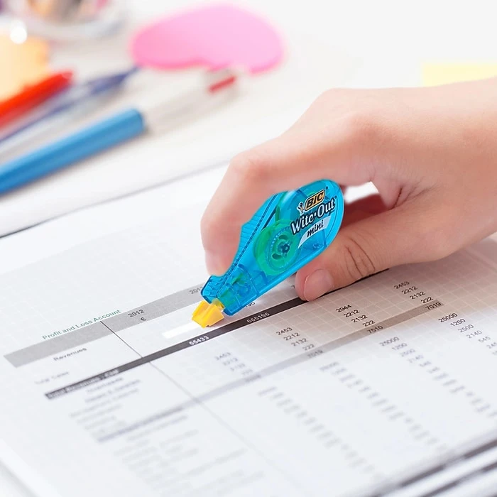 BIC Wite-Out Mini Correction Tape, White, 6/Pack (WOTMP61-WHI) 4 BIC Wite-Out Mini Correction Tape, White, 6/Pack (WOTMP61-WHI) - Image 2