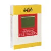 School Smart Hanging File Folder, Letter Size, 1/3 Cut Tabs, Green, Pack Of 25 1 School Smart Hanging File Folder, Letter Size, 1/3 Cut Tabs, Green, Pack Of 25 -Office Product Shop 070314 A ecommfullsize