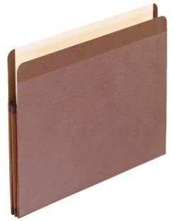 Pendaflex Reinforced File Pocket, Letter Size, 1-3/4 Inch Expansion, Redrope