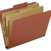 Pendaflex Classification Folder, Letter Size, 2 Dividers, Red -Office Product Shop 072869 ecommfullsize