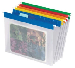 Pendaflex EasyView Poly Hanging File Folder, Letter Size, 1/5 Cut Tabs, Assorted Colors, Pack Of 25 -Office Product Shop 075566 A ecommfullsize