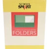 School Smart Extra Large 2-Pocket Folder, 9 X 12 Inches, Green, Pack Of 25 -Office Product Shop 084882 ecommfullsize
