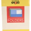 School Smart Extra Large 2-Pocket Folder, 9 X 12 Inches, Assorted Colors, Pack Of 25 -Office Product Shop 084886 ecommfullsize