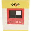 School Smart 2-Pocket Folder With Fasteners, Black, Pack Of 25 2 School Smart 2-Pocket Folder With Fasteners, Black, Pack Of 25 -Office Product Shop 084888 ecommfullsize