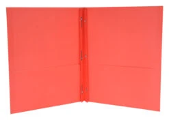 School Smart 2-Pocket Folder With Fasteners, Red, Pack Of 25 12 School Smart 2-Pocket Folder With Fasteners, Red, Pack Of 25 -Office Product Shop 084890 A ecommfullsize