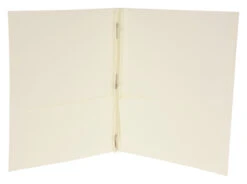 School Smart 2-Pocket Folder With Fasteners, White, Pack Of 25 -Office Product Shop 084891 A ecommfullsize