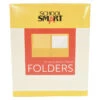 School Smart 2-Pocket Folder With Fasteners, Yellow, Pack Of 25 2 School Smart 2-Pocket Folder With Fasteners, Yellow, Pack Of 25 -Office Product Shop 084892 ecommfullsize