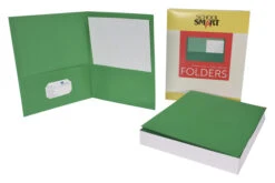 School Smart 2-Pocket Folder, Letter Size, Green, Pack Of 25 10 School Smart 2-Pocket Folder, Letter Size, Green, Pack Of 25 -Office Product Shop 084894 D ecommfullsize