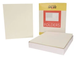 School Smart 2-Pocket Folder, Letter Size, White, Pack Of 25 -Office Product Shop 084896 C ecommfullsize