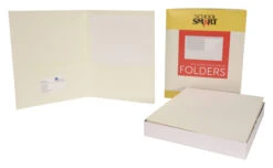 School Smart 2-Pocket Folder, Letter Size, White, Pack Of 25 -Office Product Shop 084896 D ecommfullsize