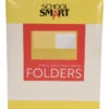 School Smart 2-Pocket Folder, Letter Size, Yellow, Pack Of 25 -Office Product Shop 084897 ecommfullsize