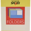School Smart 2-Pocket Folder With Fasteners, Assorted Colors, Pack Of 25 -Office Product Shop 084901 A ecommfullsize