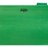 School Smart Hanging File Folder, Letter Size, 1/5 Cut Tabs, Bright Green, Pack Of 25 -Office Product Shop 085012 ecommfullsize