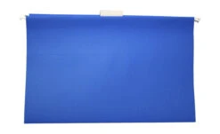 School Smart Hanging File Folder, Legal Size, 1/3 Cut Tabs, Blue, Pack Of 25