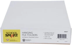 School Smart Hanging File Folder, Letter Size, 1/5 Cut Tabs, Assorted Colors, Pack Of 25 9 School Smart Hanging File Folder, Letter Size, 1/5 Cut Tabs, Assorted Colors, Pack Of 25 -Office Product Shop 085107 B ecommfullsize