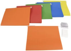 School Smart Hanging File Folder, Letter Size, 1/5 Cut Tabs, Assorted Colors, Pack Of 25 10 School Smart Hanging File Folder, Letter Size, 1/5 Cut Tabs, Assorted Colors, Pack Of 25 -Office Product Shop 085107 C ecommfullsize