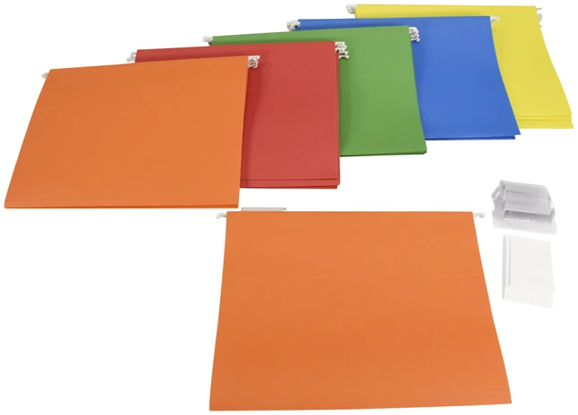 School Smart Hanging File Folder, Letter Size, 1/5 Cut Tabs, Assorted Colors, Pack Of 25 6 School Smart Hanging File Folder, Letter Size, 1/5 Cut Tabs, Assorted Colors, Pack Of 25 - Image 4