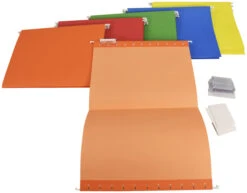 School Smart Hanging File Folder, Letter Size, 1/5 Cut Tabs, Assorted Colors, Pack Of 25 11 School Smart Hanging File Folder, Letter Size, 1/5 Cut Tabs, Assorted Colors, Pack Of 25 -Office Product Shop 085107 D ecommfullsize