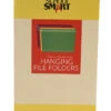 School Smart Hanging File Folder, Legal Size, 1/5 Cut Tabs, Assorted Colors, Pack Of 25