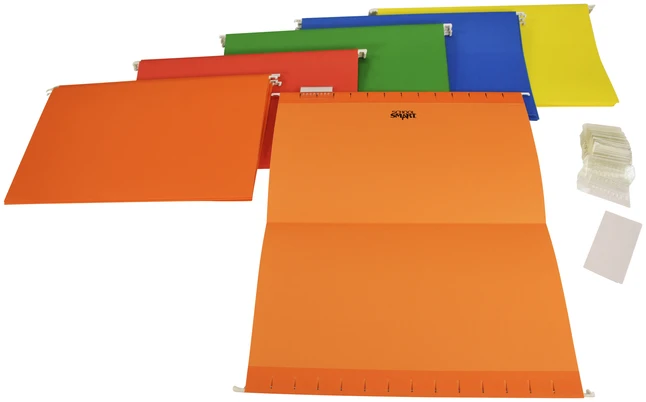 School Smart Hanging File Folder, Legal Size, 1/5 Cut Tabs, Assorted Colors, Pack Of 25 6 School Smart Hanging File Folder, Legal Size, 1/5 Cut Tabs, Assorted Colors, Pack Of 25 - Image 4