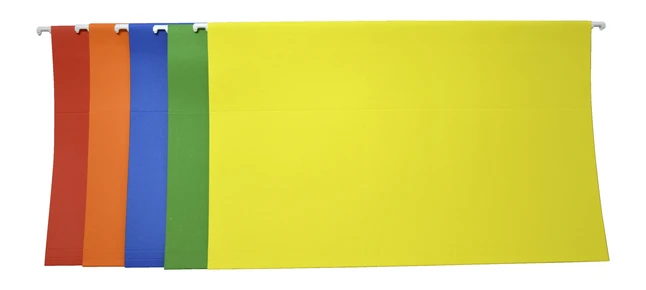 School Smart Hanging File Folder, Legal Size, 1/5 Cut Tabs, Assorted Colors, Pack Of 25 4 School Smart Hanging File Folder, Legal Size, 1/5 Cut Tabs, Assorted Colors, Pack Of 25 - Image 2