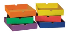 Classroom Keepers Drawer For Shelf Organizer, 2-1/2 X 10-1/4 X 13-1/4 Inches, Assorted Colors, Pack Of 6