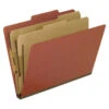 Pendaflex Classification Folder, Letter Size, 2 Dividers, Brick Red, Pack Of 10 -Office Product Shop 1058554 SPR ecommfullsize