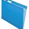 Pendaflex Reinforced Hanging File Folders, 1/5 Cut Tabs, Letter Size, Blue, Pack Of 25 -Office Product Shop 1058896 ecommfullsize
