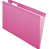 Pendaflex Reinforced Hanging File Folders, 1/5 Cut Tabs, Legal Size, Pink, Pack Of 25 -Office Product Shop 1058926 ecommfullsize