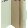 Smead SafeSHIELD Classification Folder With Fasteners, Legal Size, 2 Inch Expansion, 2 Dividers, Gray/Green, Pack Of 10 1 Smead SafeSHIELD Classification Folder With Fasteners, Legal Size, 2 Inch Expansion, 2 Dividers, Gray/Green, Pack Of 10 -Office Product Shop 1068725 SPR ecommfullsize