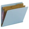 Smead SafeSHIELD End Tab Classification Folders, Letter Size, Blue, Pack Of 10 -Office Product Shop 1068790 SPR ecommfullsize