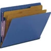 Smead SafeSHIELD End Tab Classification Folders, Letter Size, Dark Blue, Pack Of 10 -Office Product Shop 1068792 SPR ecommfullsize