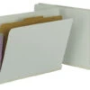 Smead SafeSHIELD End Tab Classification Folder, Letter Size, 1 Divider, Gray/Green, Pack Of 10 2 Smead SafeSHIELD End Tab Classification Folder, Letter Size, 1 Divider, Gray/Green, Pack Of 10 -Office Product Shop 1068795 SPR ecommfullsize