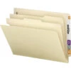 Smead End Tab Classification Folder, Letter Size, 2 Dividers, Manila, Pack Of 10 -Office Product Shop 1068799 SPR ecommfullsize