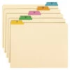 Smead Filing Guides, Letter Size, A-Z, 1/5 Cut Poly Tab, Manila, 1 Set