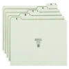 Smead Filing Guides, Letter Size, A-Z, 1/5 Cut Self Tab, Gray/Green, 1 Set -Office Product Shop 1068856 SPR ecommfullsize