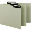 Smead Filing Guides With Blank Tabs, Legal, 1/3 Cut Metal Tab, Gray/Green, Pack Of 50 -Office Product Shop 1068857 SPR ecommfullsize