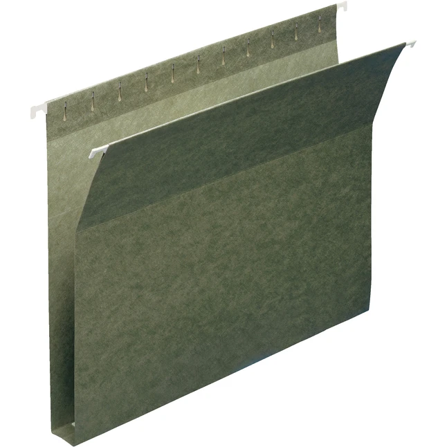 Smead Hanging File Folder, Letter Size, No Tabs, 1 Inch Expansion, Green, Pack Of 25 3 Smead Hanging File Folder, Letter Size, No Tabs, 1 Inch Expansion, Green, Pack Of 25
