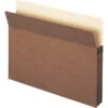 Smead File Pocket, Letter Size, 1-3/4 Inch Expansion, Straight Cut, Redrope, Pack Of 25 -Office Product Shop 1069126 SPR ecommfullsize