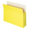 Smead Expanding File Pocket, Letter Size, 3-1/2 Inch Expansion, Yellow