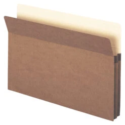 Smead File Pocket, Legal Size, 1-3/4 Inch Expansion, Straight Cut, Redrope, Pack Of 25
