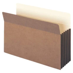 Smead File Pocket, Legal Size, 5-1/4 Inch Expansion, Redrope, Pack Of 10