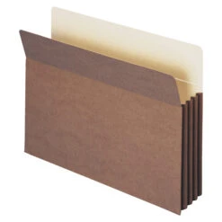 Smead TUFF Expanding File Pocket, Legal Size, 3-1/2 Inch Expansion, Redrope, Pack Of 10