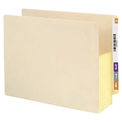 Smead File Pocket, Letter Size, 5-1/4 Inch Expansion, Manila, Pack Of 10